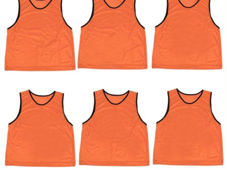 6-pack Adult Scrimmage Pinnies, Orange Online